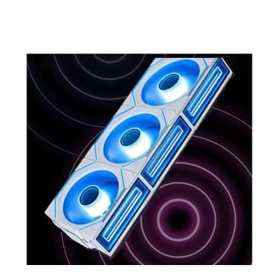 Lian li uni fan sl-infinity wireless 120mm argb case fans with controller - white (3 pack)